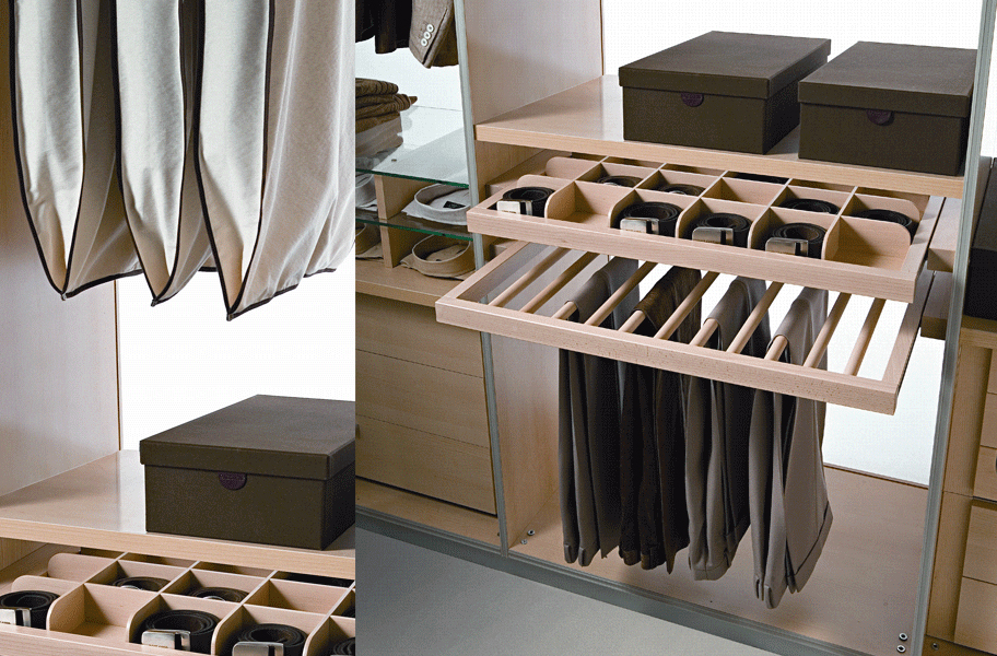 RAYLI GİYİNME DOLAPLARI 