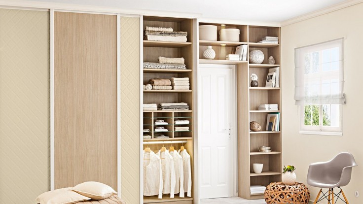 RAYLI GİYİNME DOLAPLARI 