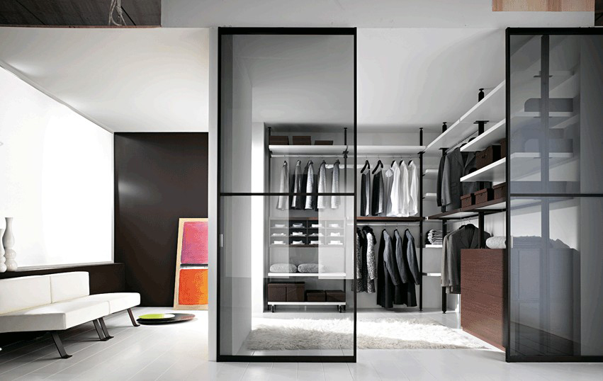 RAYLI GİYİNME DOLAPLARI 